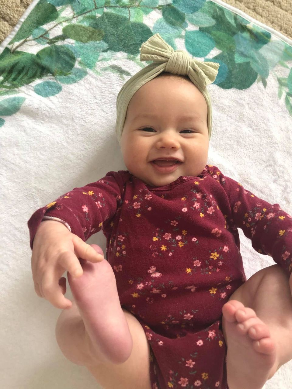 cute baby from a review for the newborn sleep consultation