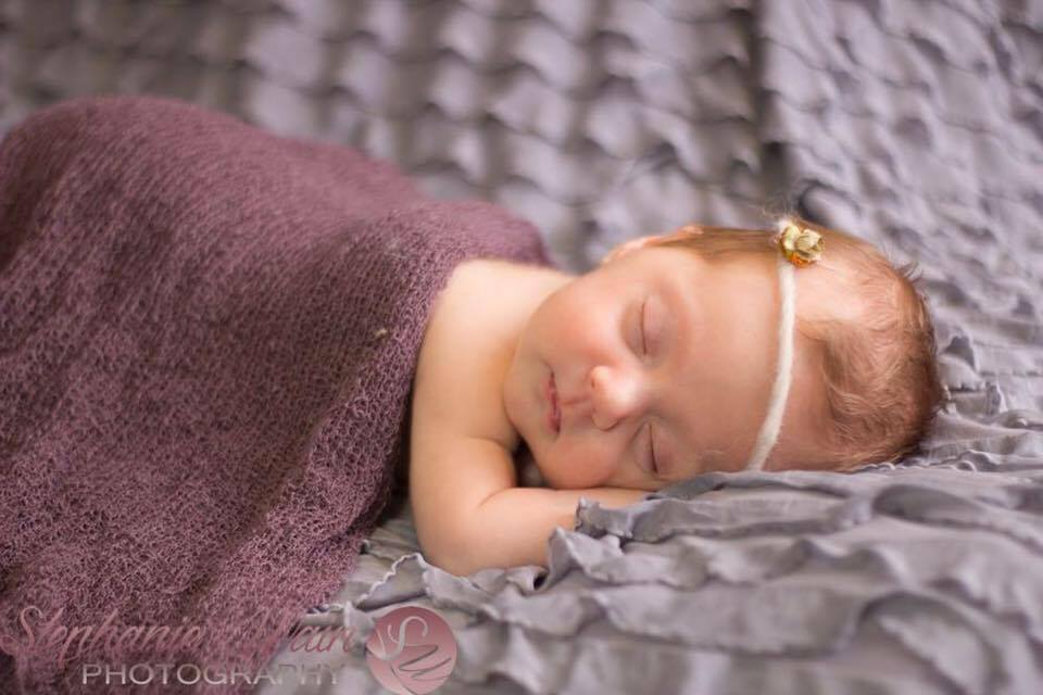 newborn baby sleeping after newborn sleep consultation